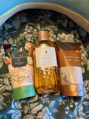 Bath & Body Works Vanilla Mocha Cream Shower Gel, Fairytale& Midnight Amber